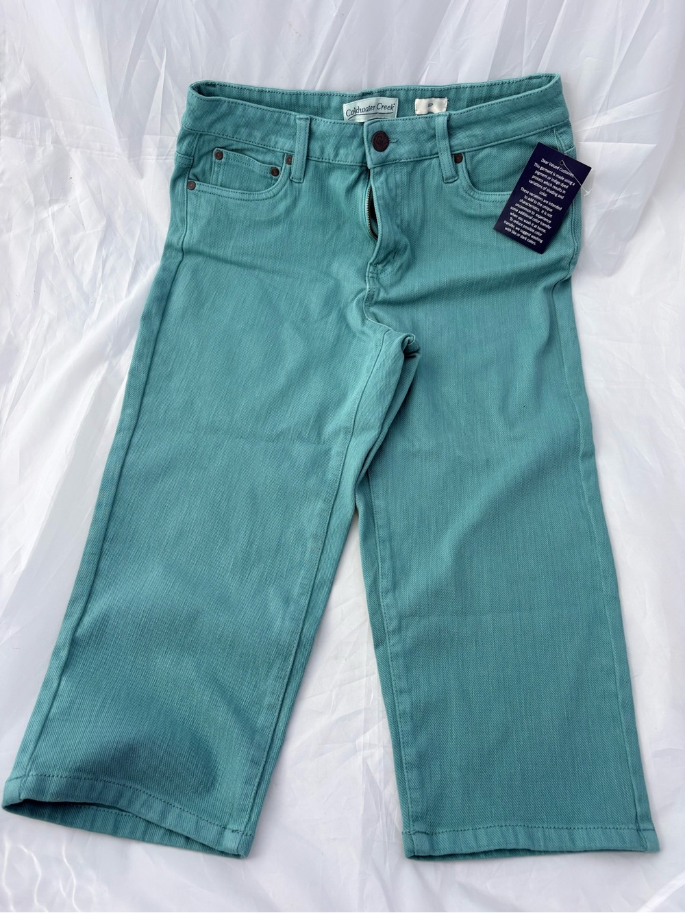 Coldwater Creek Women’s Teal Capri Pants NWT